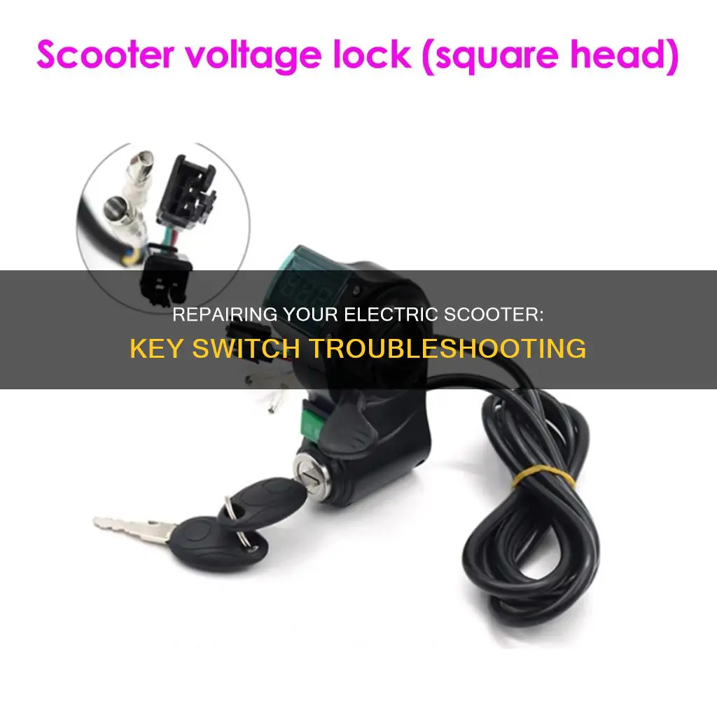 how to repair electric scooter key switch
