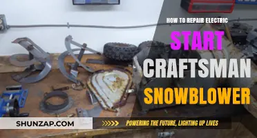 Craftsman Snowblower: Repairing the Electric Start