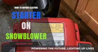Repairing a Snowblower: Electric Starter Troubleshooting Guide