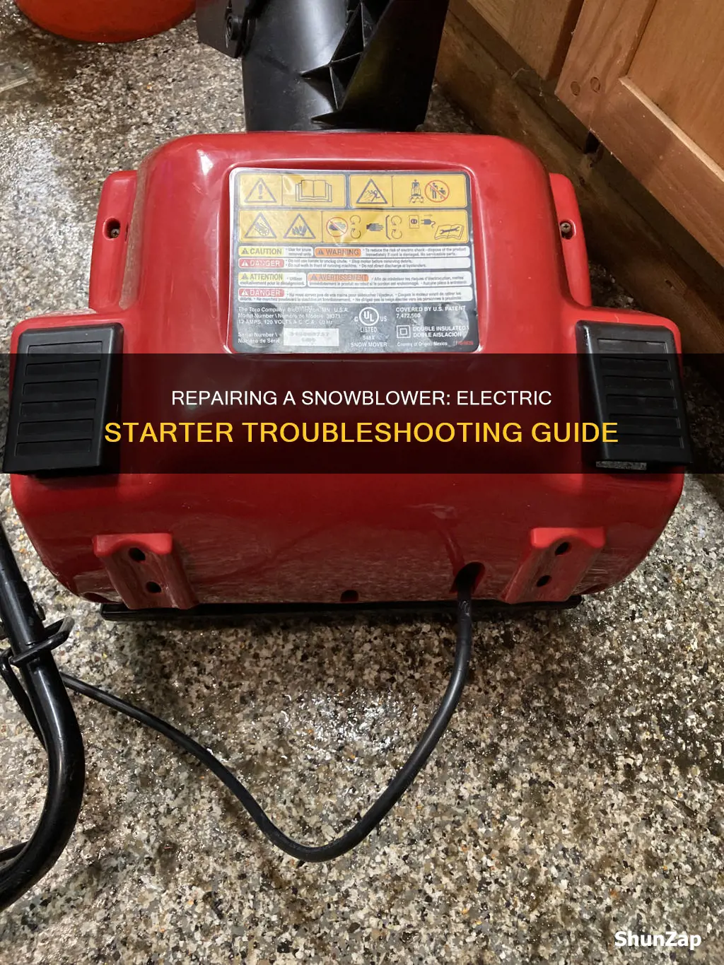 how to repair electric starter on snowblower