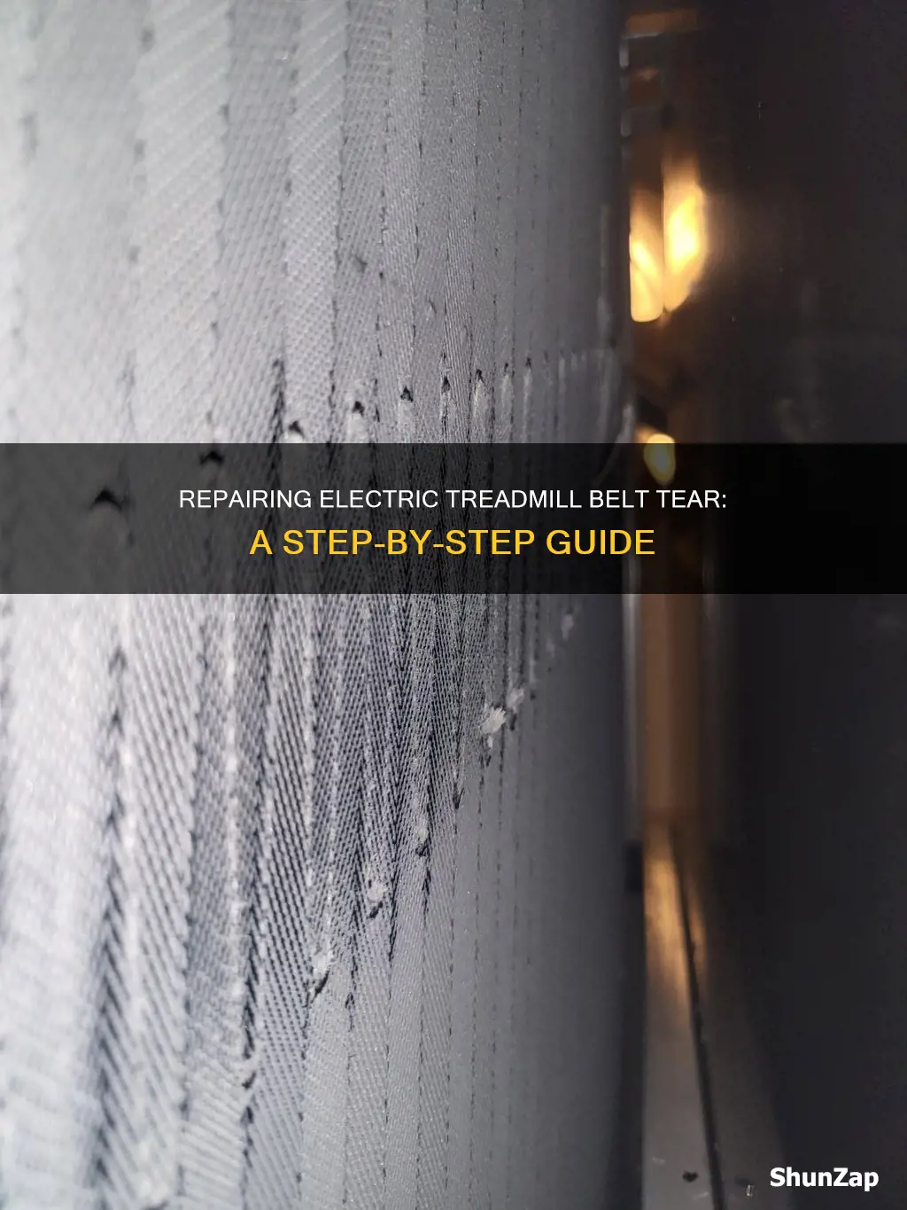 how to repair electric treadmill belt tear