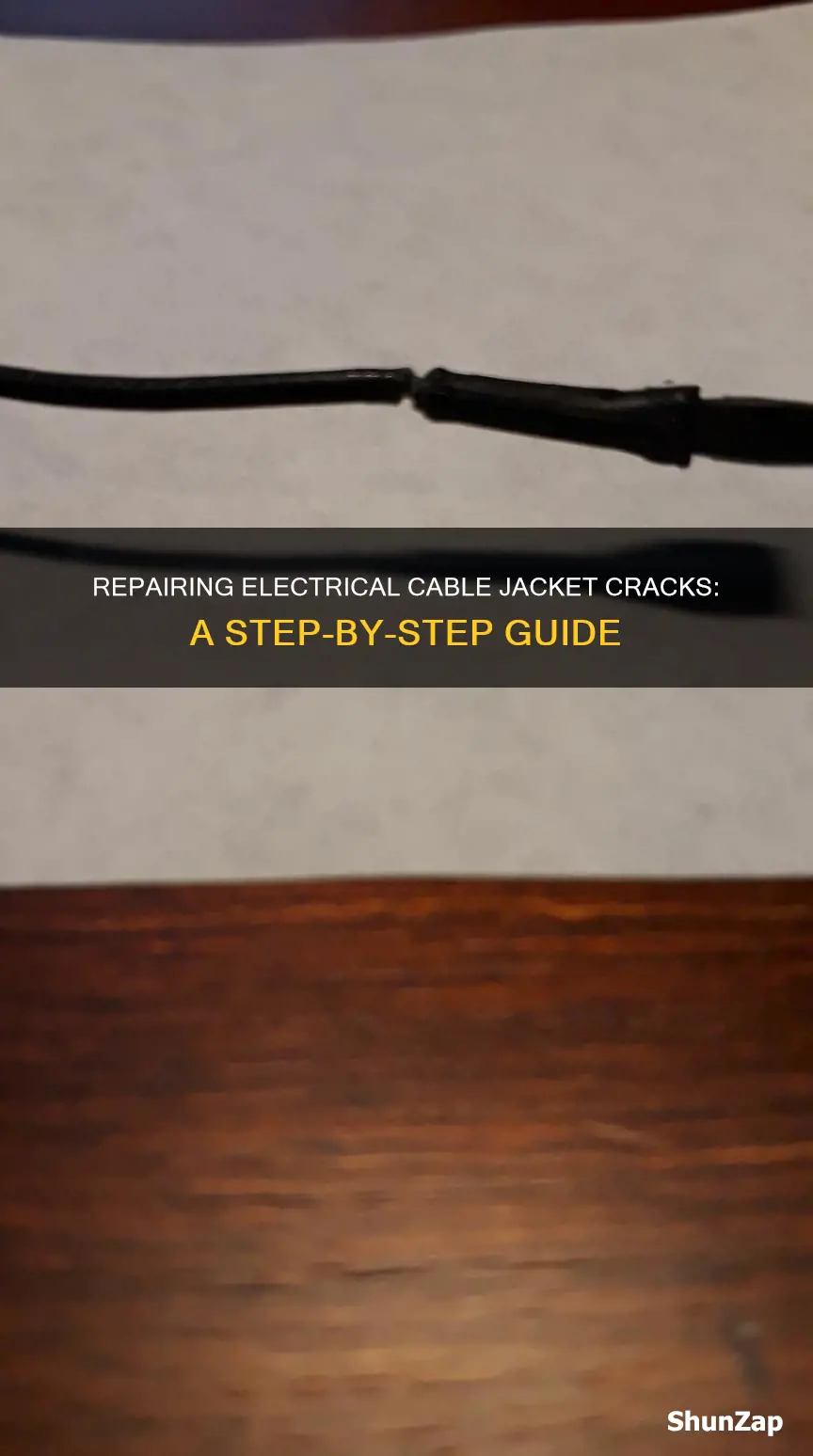 how to repair electrical cable jacket cracks
