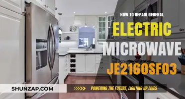 General Electric Microwave Je2160sf03: DIY Repair Guide