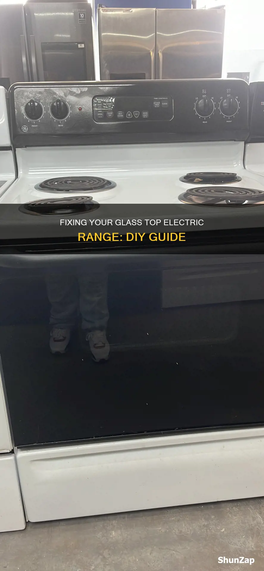 how to repair glass top electric range