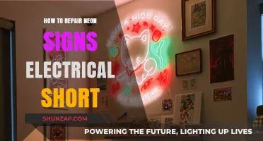 Repairing Neon Signs: Fixing Electrical Shorts