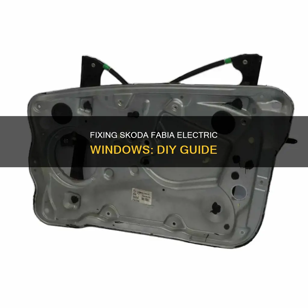 how to repair skoda fabia electric window