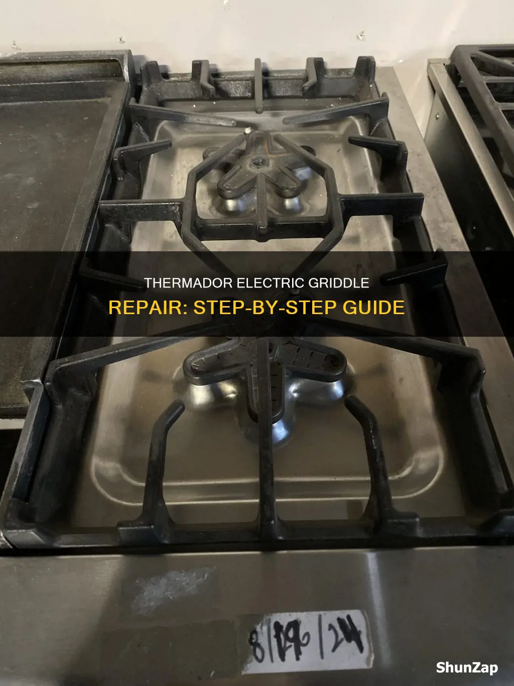 how to repair thermador cooktop electric griddle