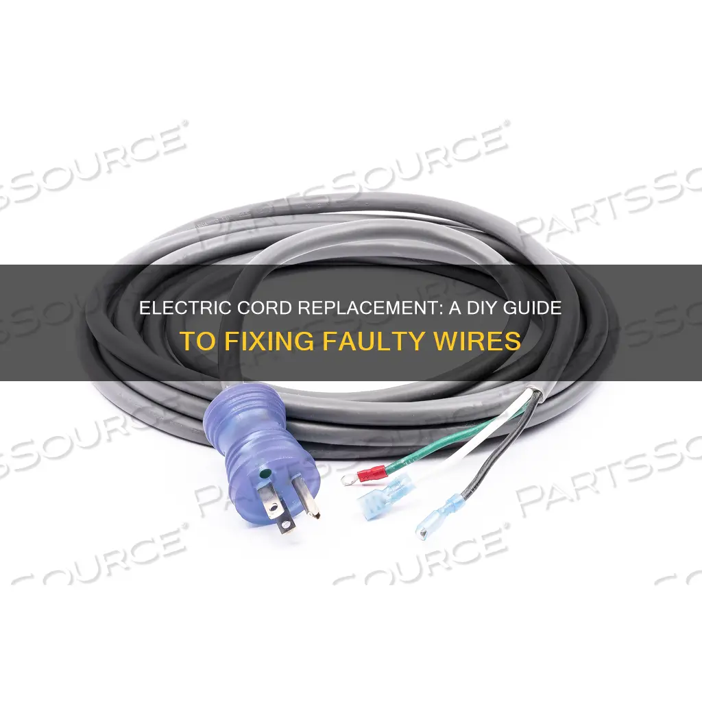 how to replace a bad electric cord