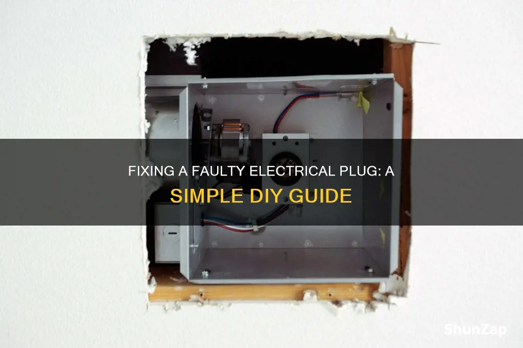 how to replace a broken electrical plug