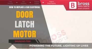 DIY Guide: Replacing Your Car's Electrical Door Latch Motor Easily