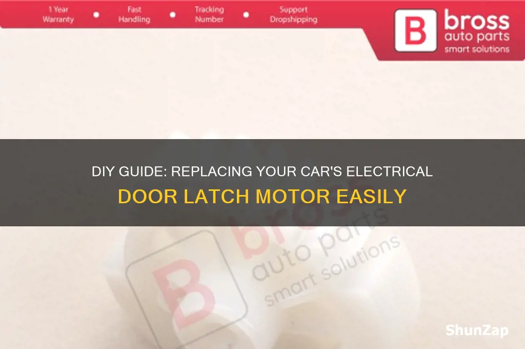 how to replace a car electrical door latch motor