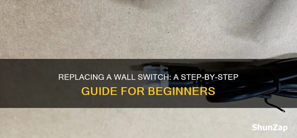 how to replace a wall electric switch