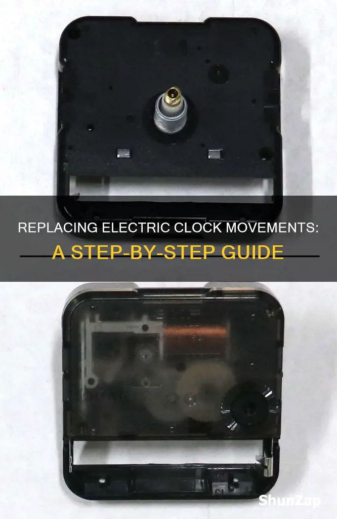 how to replace an electric clock movement
