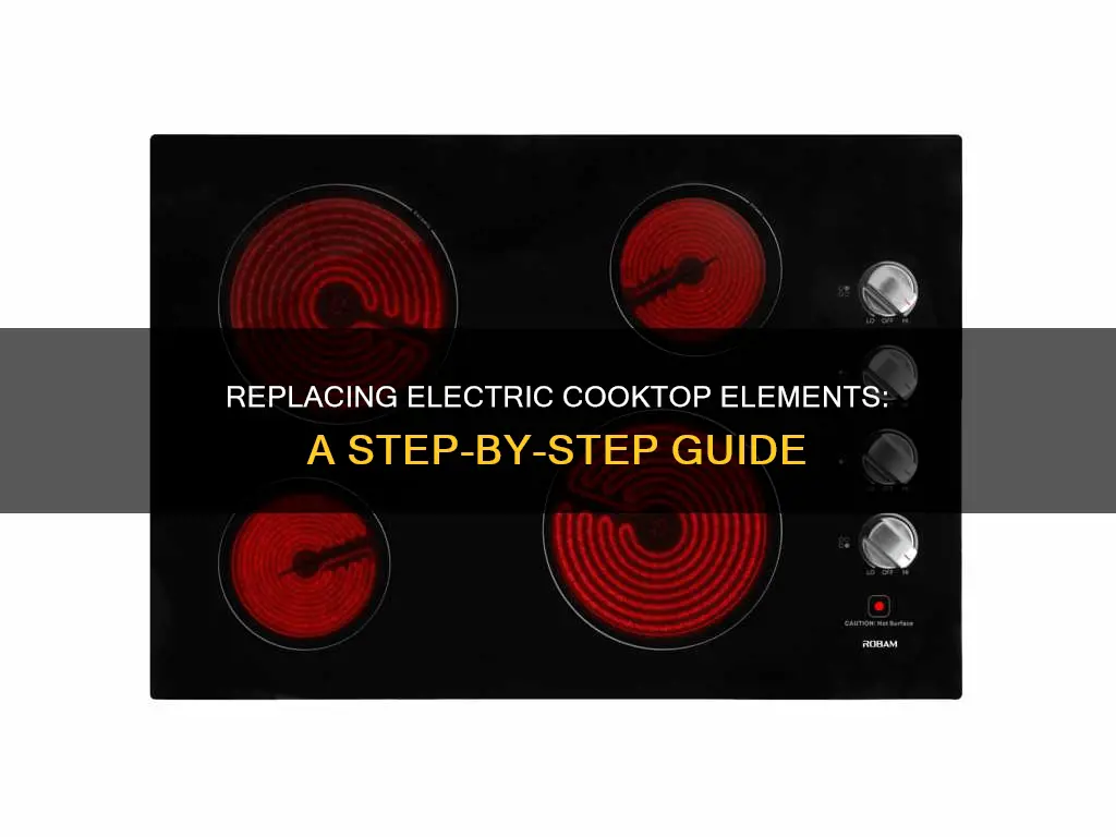how to replace an electric cooktop element