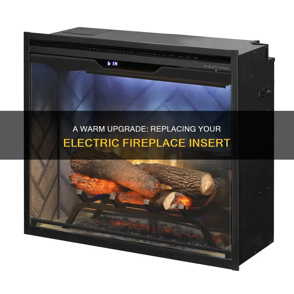 how to replace an electric fireplace insert
