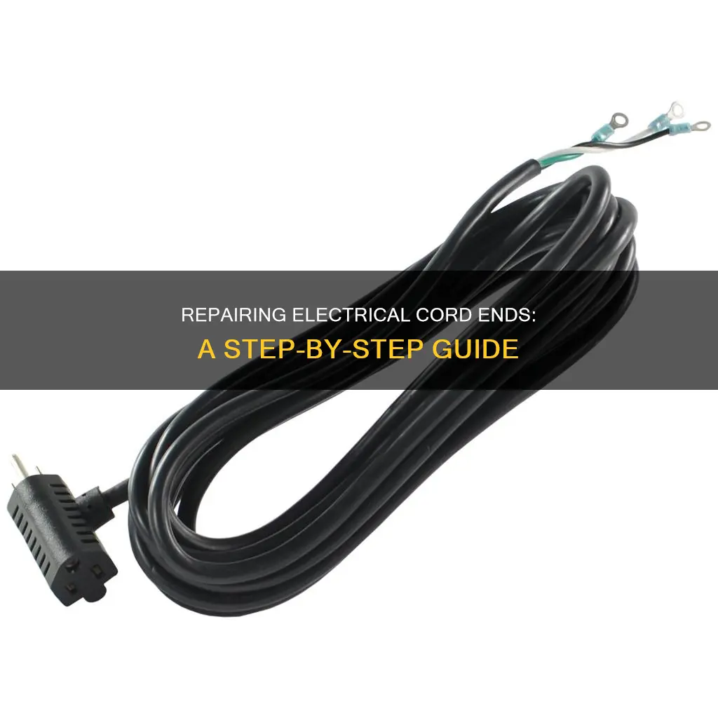 how to replace an electrical cord end
