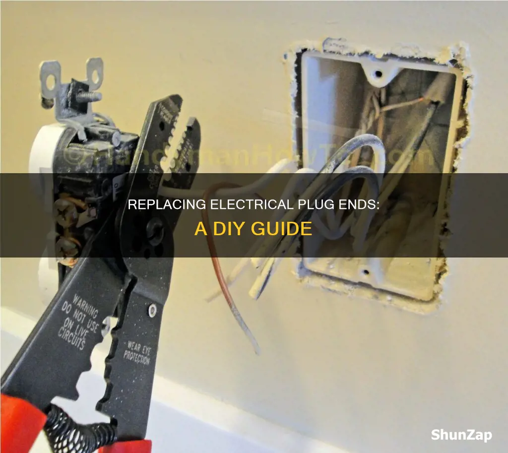 how to replace an electrical plug end