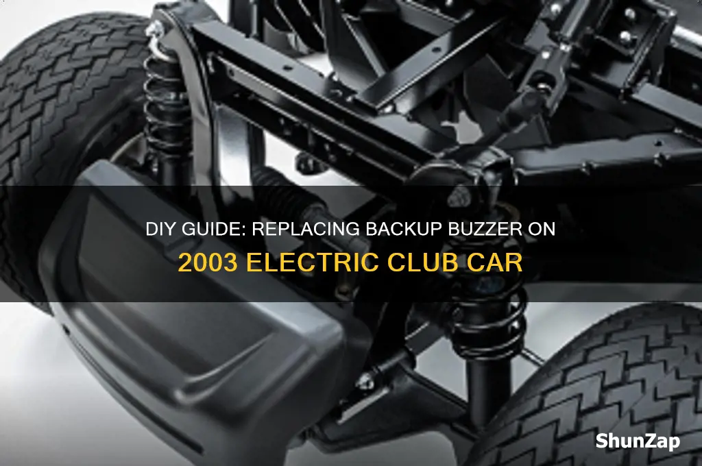 how to replace backup buzzer on 2003 electric club car