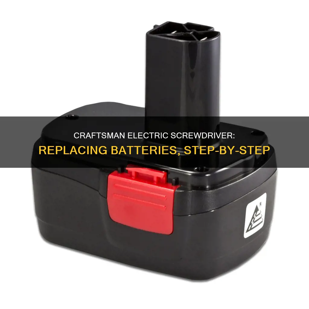 how to replace batteries craftsman electric screwdriver