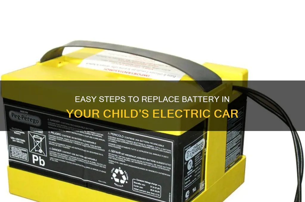 how to replace battery in kids electric car