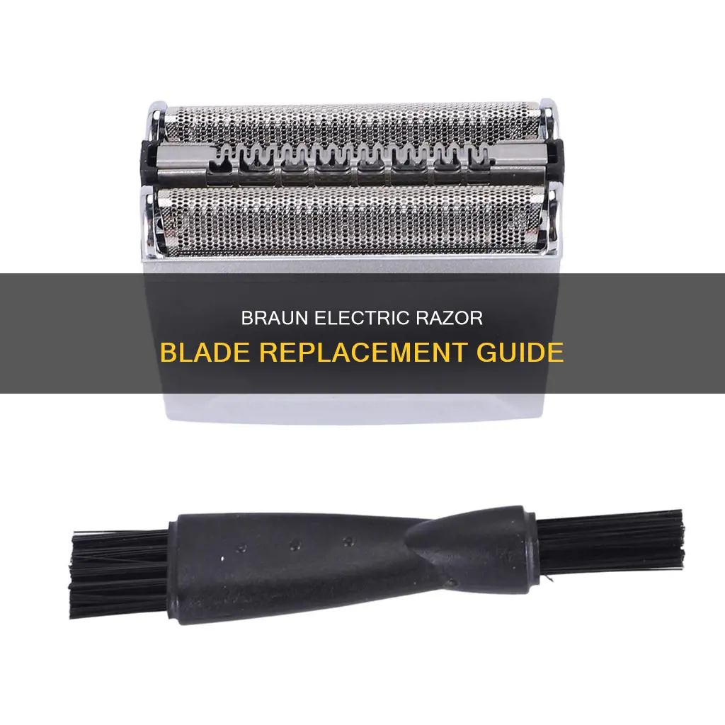 how to replace braun electric razor blades