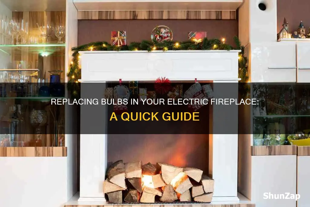 how to replace bulb in electric fireplace