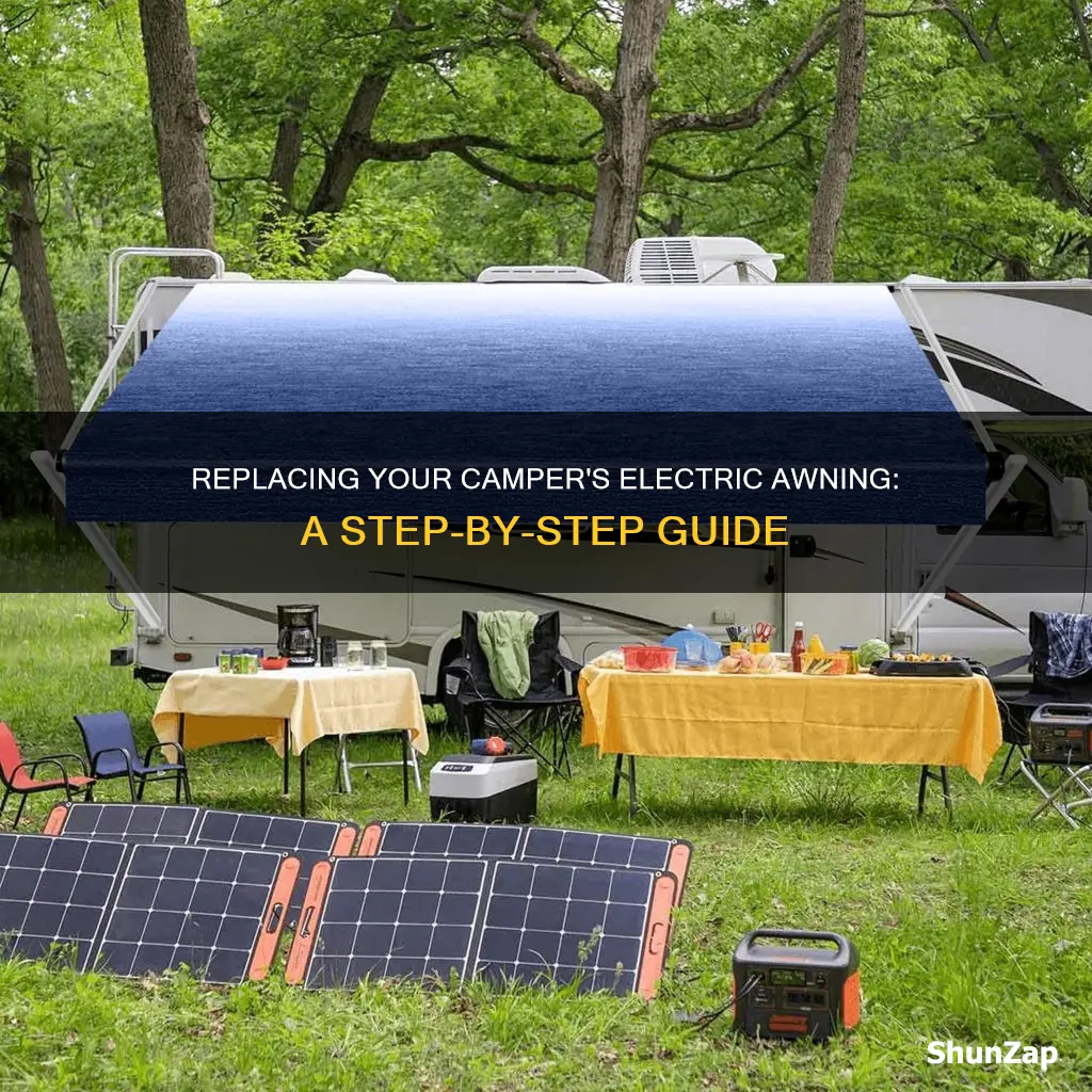 how to replace electric awning on camper