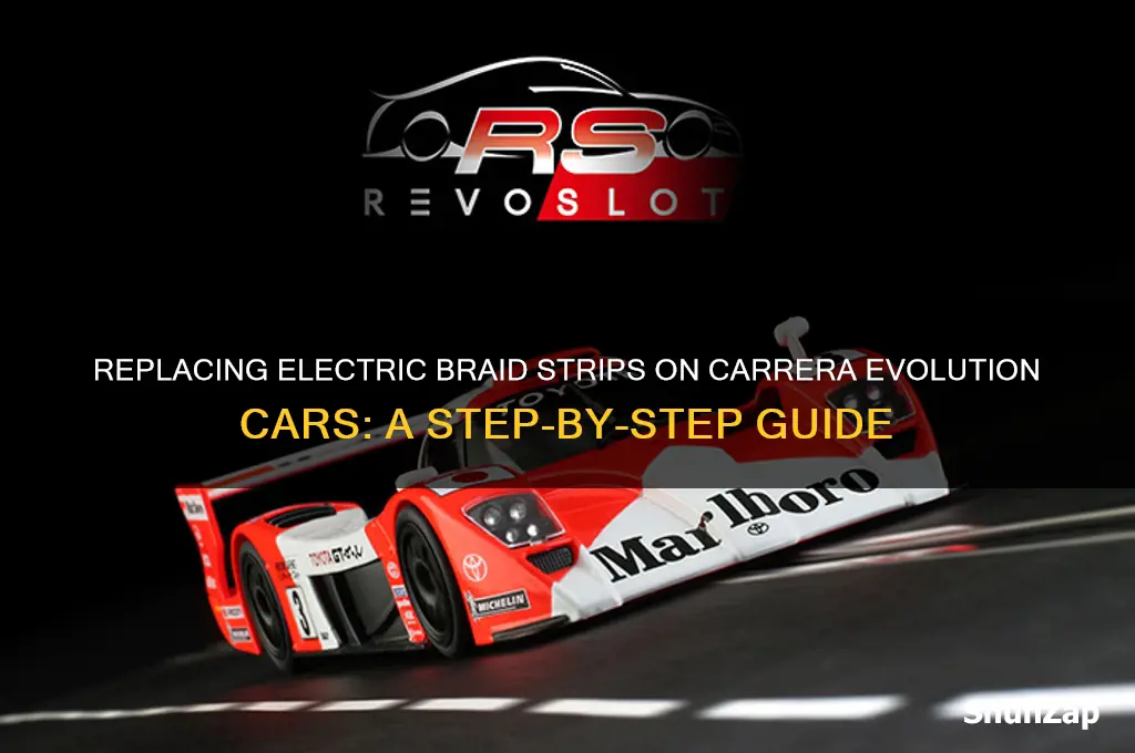 how to replace electric braid strips on carrera evolution cars