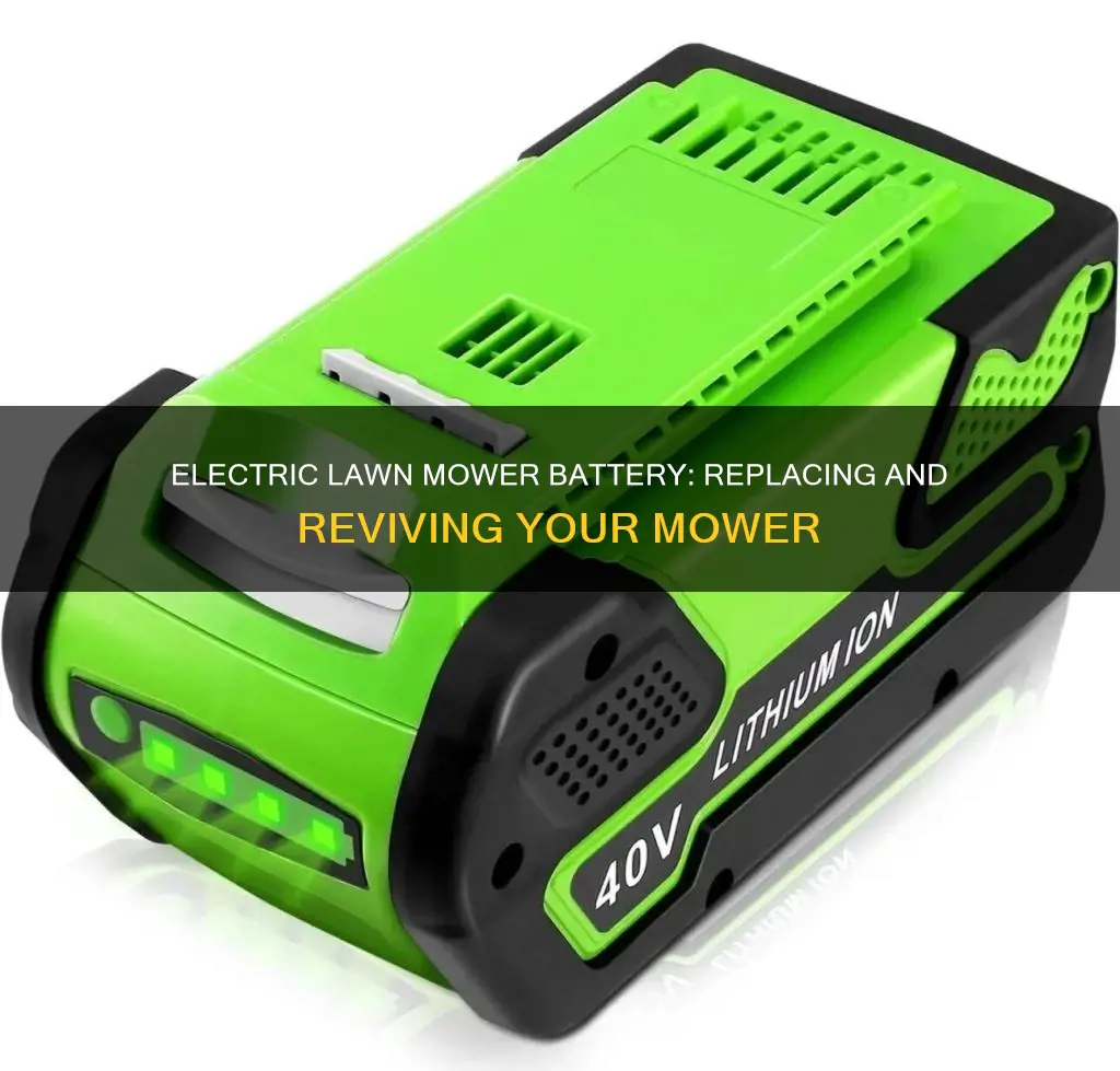 how to replace electric lawn mower battery