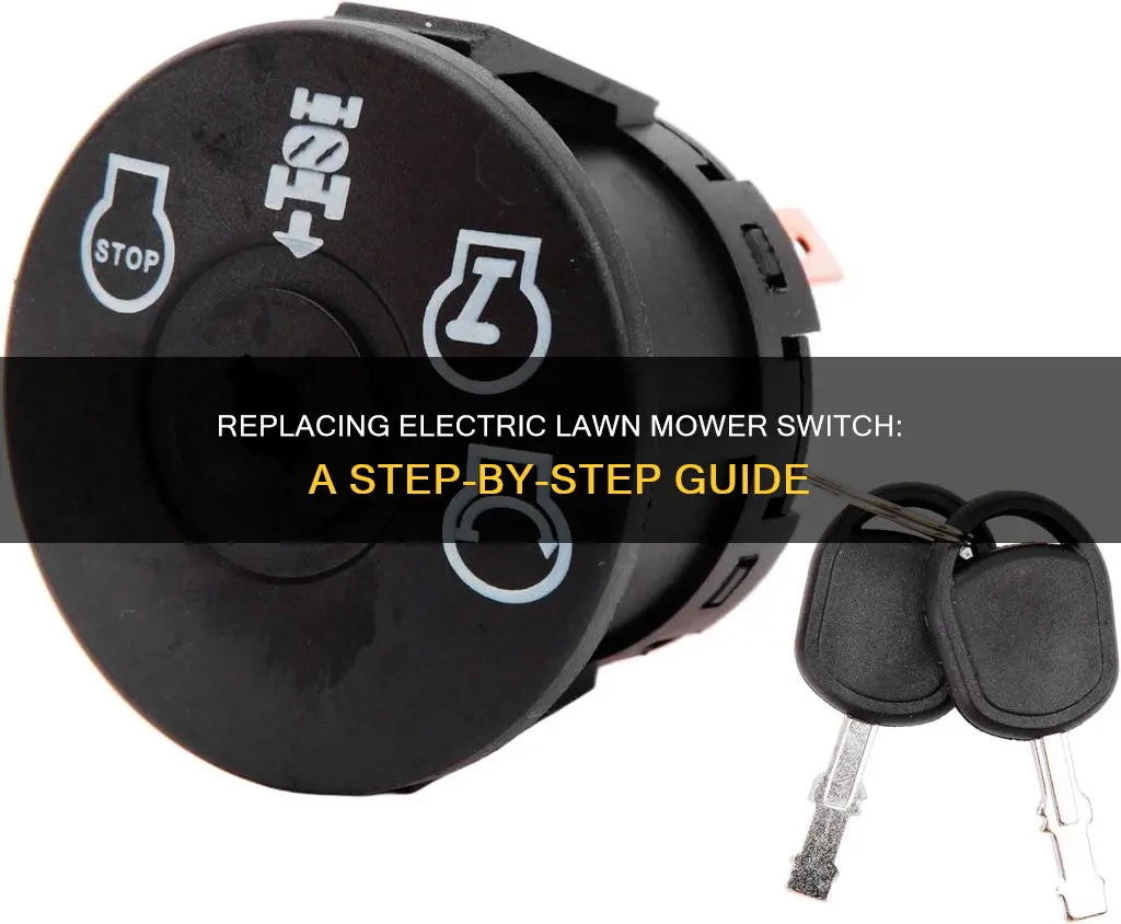how to replace electric lawn mower switch