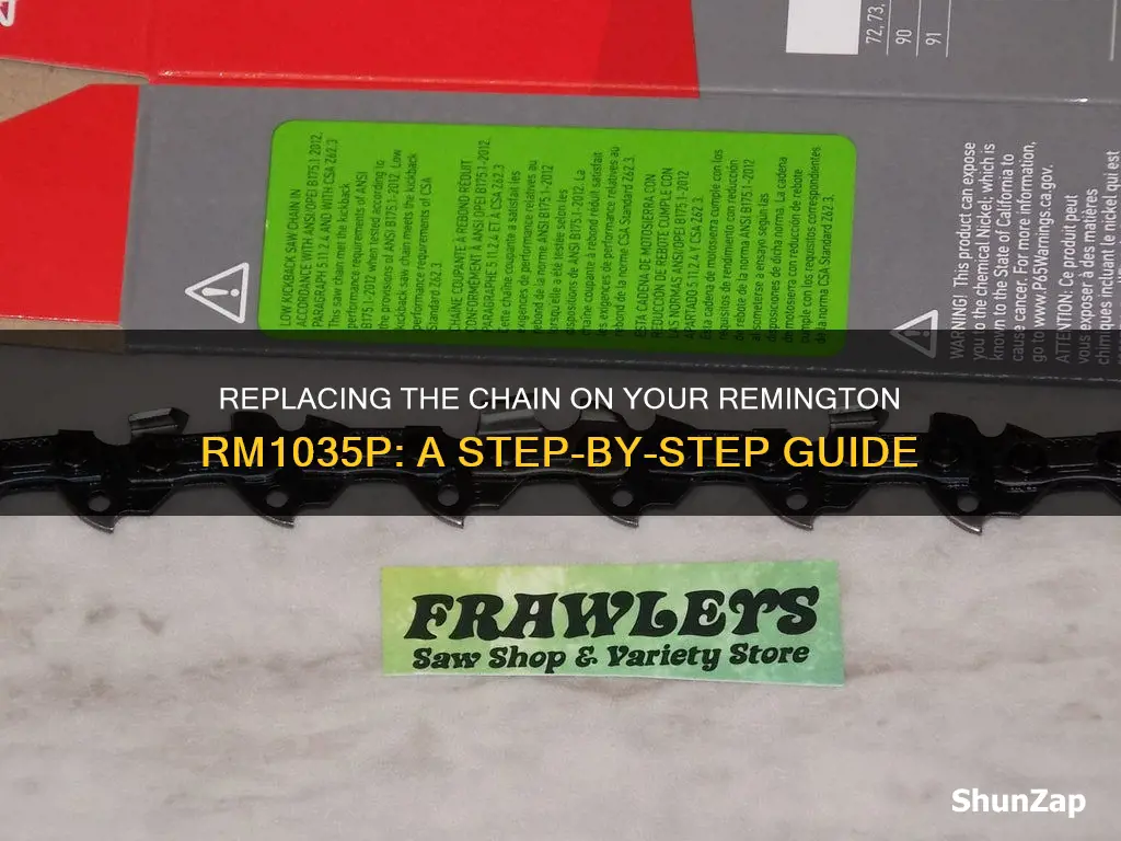 how to replace electric remington rm1035p chain