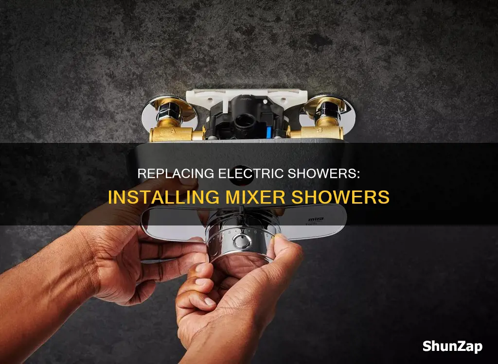 how to replace electric shower with mixer