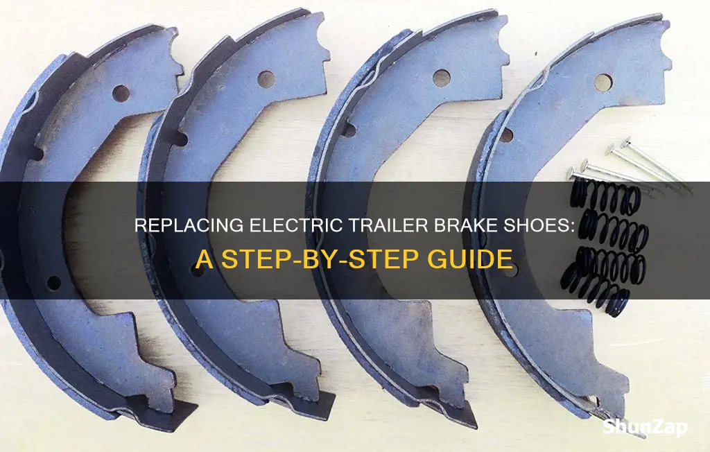 how to replace electric trailer brake shoes