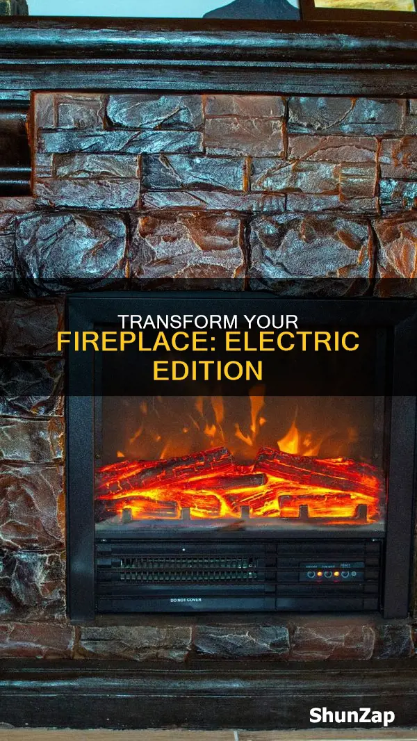 how to replace fireplace with electric fireplace