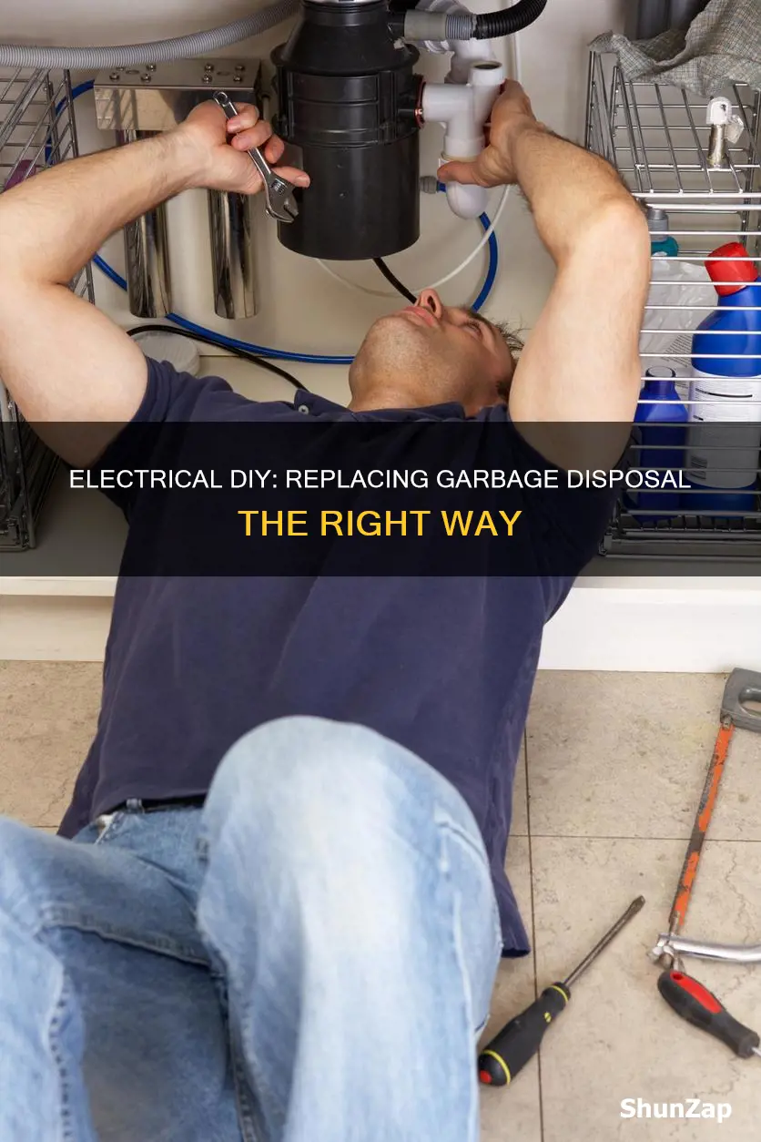 how to replace garbage disposal with electrical