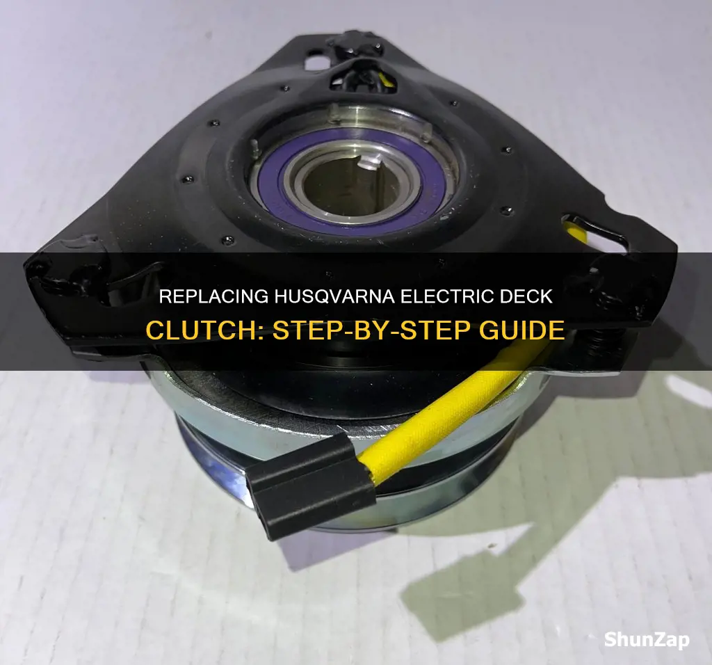 how to replace husqvarna electric deck clutch