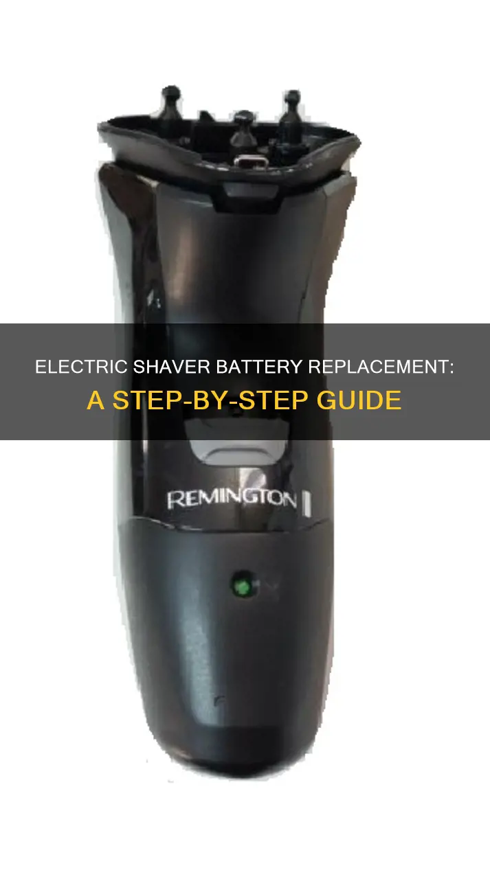 how to replace my electric shaver battery