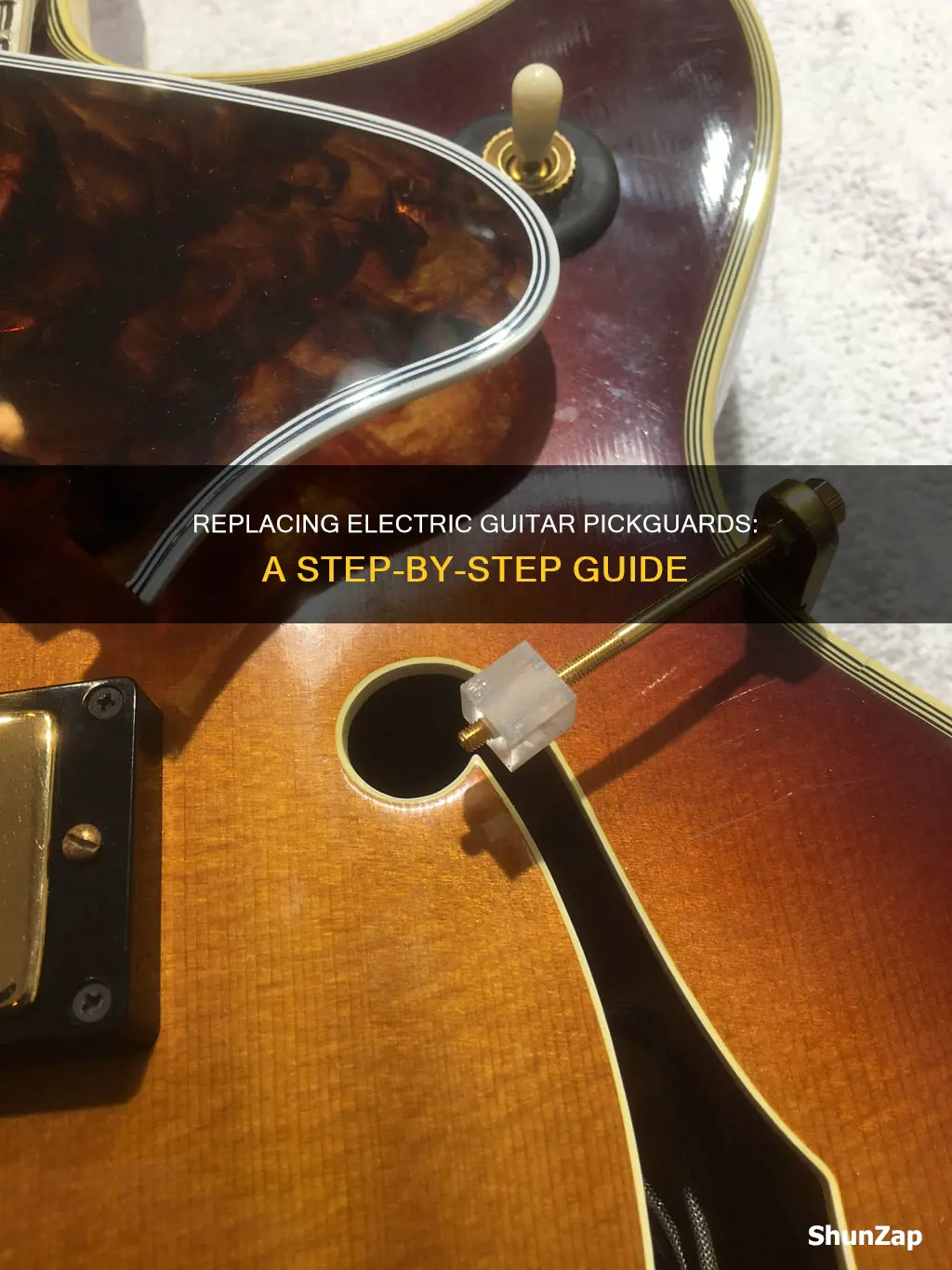 how to replace pickguards on electric guitars
