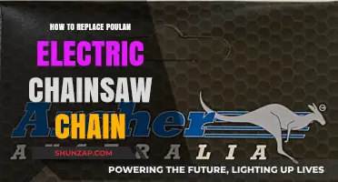 Replacing Poulan Electric Chainsaw Chain: A Step-by-Step Guide