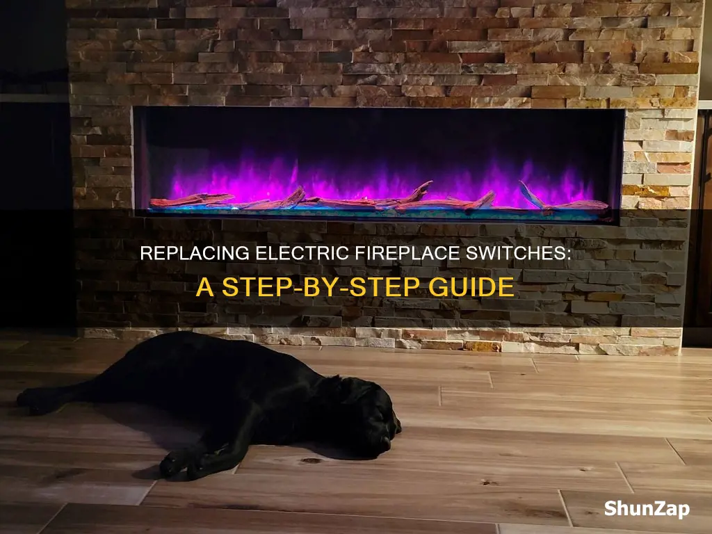 how to replace switch on electric fireplace