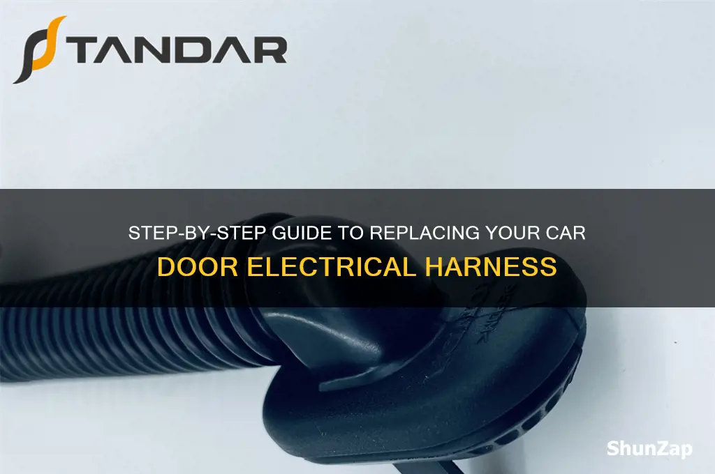 how to replace the electrical harness on a car door