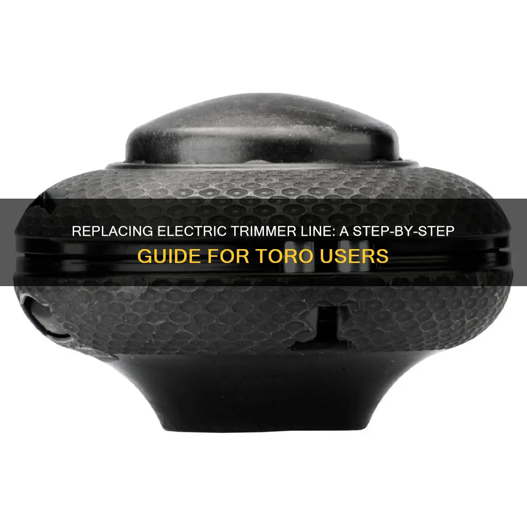 how to replace toro electric trimmer line