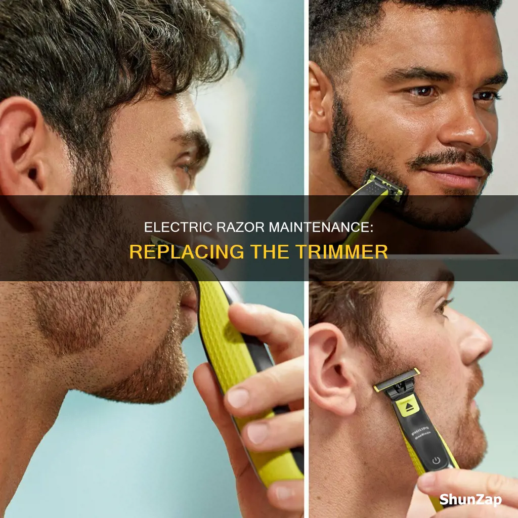 how to replace trimmer on electric razor