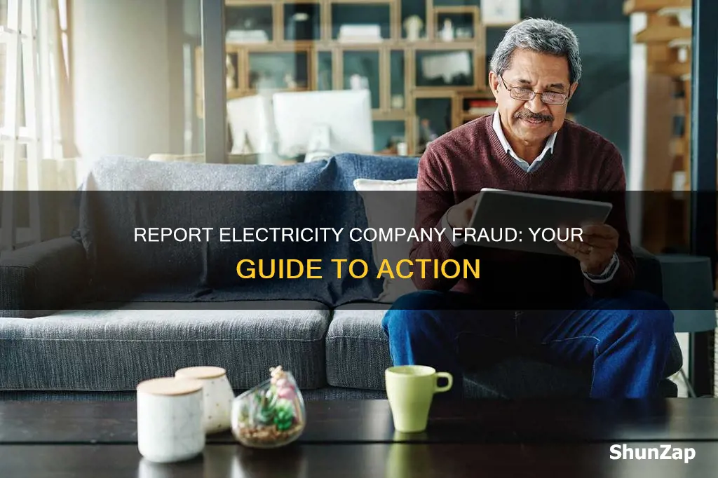 how to report electricity companies fraud