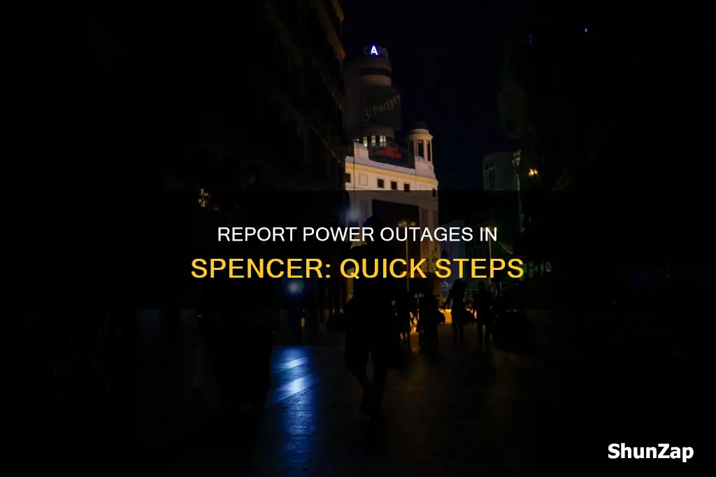 how to report electricity out un spencer