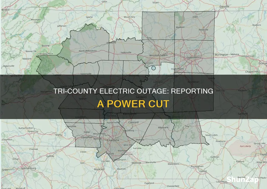 how to report outage tri county electric