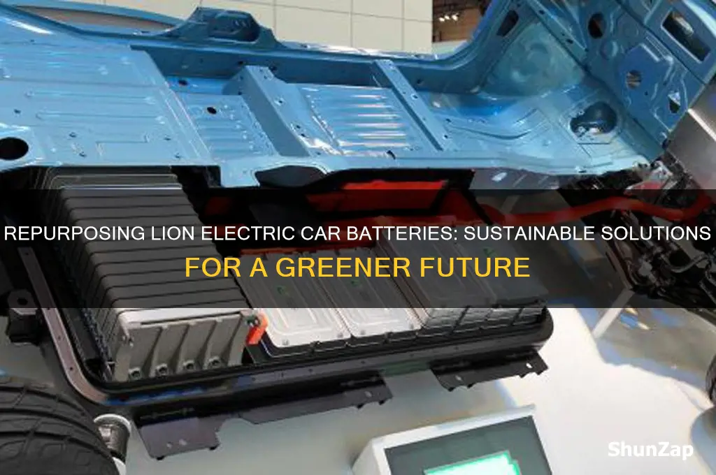 how to repurpose lion electric car battery