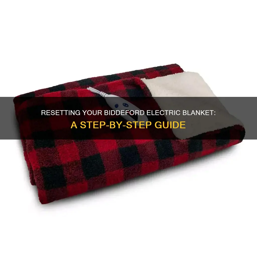 how to reset a biddeford electric blanket