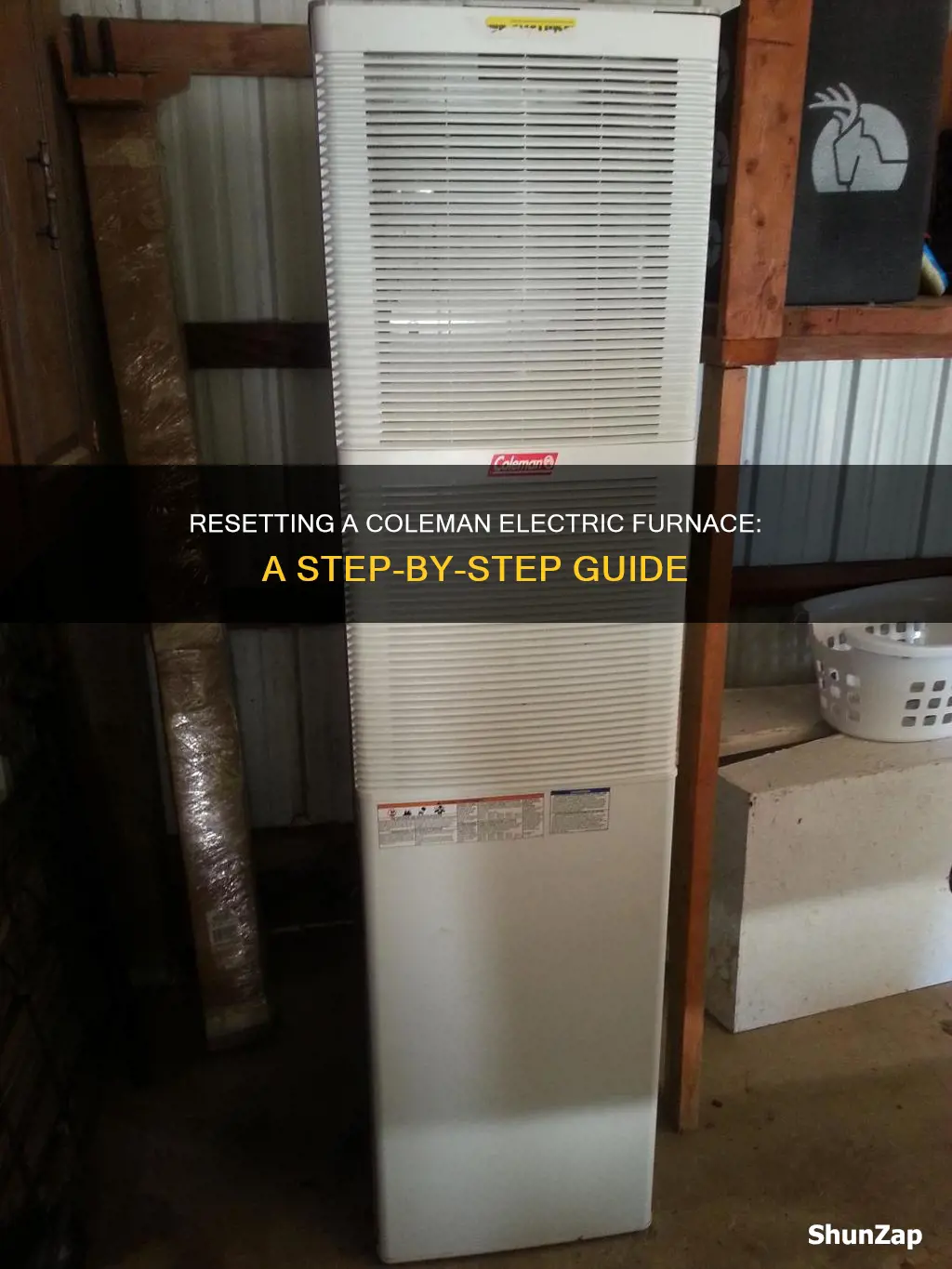 how to reset a coleman electric furnace