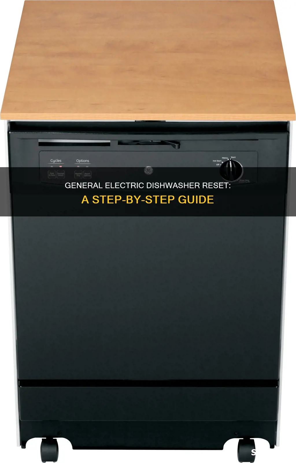 how to reset a general electric dishwasher